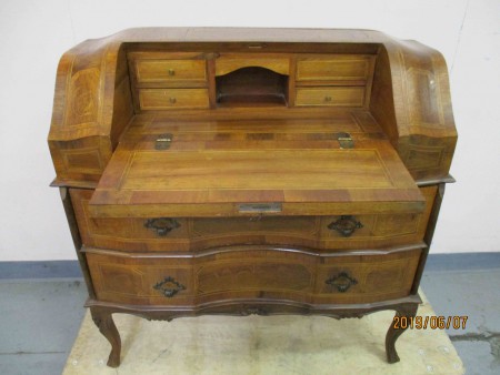 6583 - Sekretar orech Italie 1960 s intarsii  87 x 35 cm  V - 87 cm  -  PRODANO