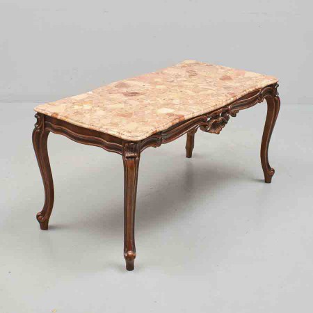 2549 - Stolek konferencni rokoko styl s mramorem  120 x 60 cm  V - 57 cm  -  4 900 kc 